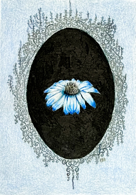 Original art "Flor Azul"